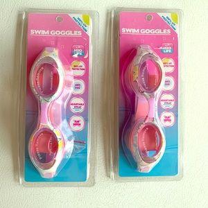 Kids swim goggles, 2 pairs
